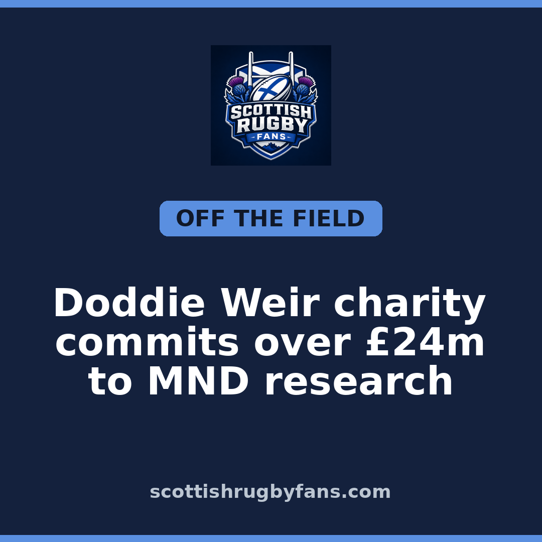 Doddie Weir charity commits over £24m to MND research